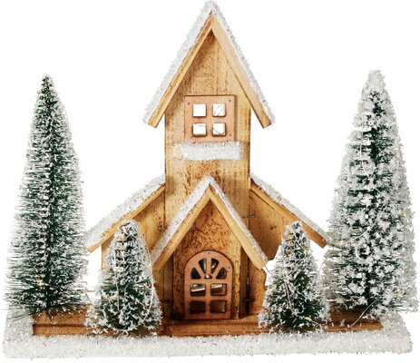huis met led 27 cm - afbeelding 1