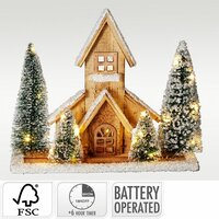 huis met led 27 cm - afbeelding 2