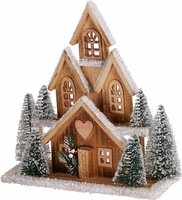 huis met led 33 cm - afbeelding 1