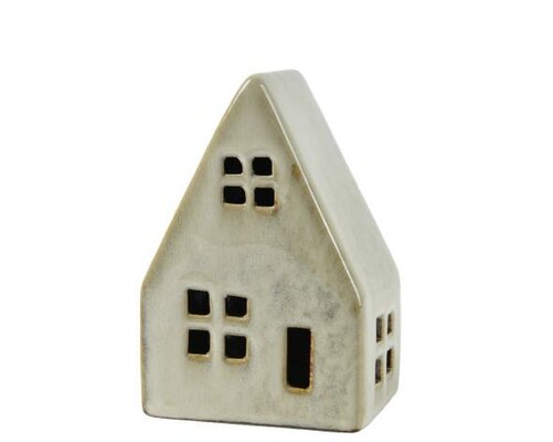 Huis porselein, H 12 cm