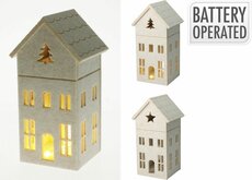 huis vilt led 28 cm wit - afbeelding 2