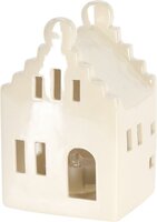 huisje met led, 10 cm, wit, per stuk - afbeelding 4