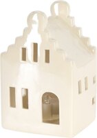 huisje met led, 10 cm, wit, per stuk - afbeelding 4