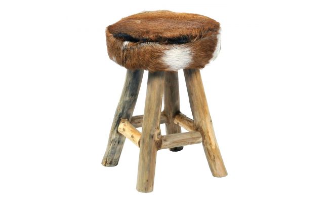 huntsman stool sq tumi brown w30h42 - afbeelding 1