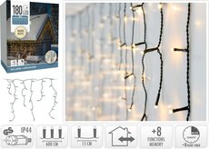 ijspegelverlichting 180led warm wit - afbeelding 3