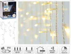 ijspegelverlichting 180led warm wit - afbeelding 3