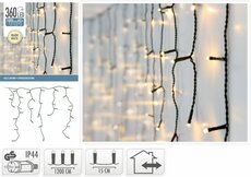 ijspegelverlichting 360 led, warm wit - afbeelding 2