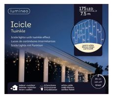 Icicle twinkle LED L 750cm 175 lighs warm wit, Led kerstverlichting - afbeelding 2