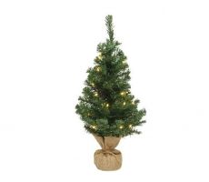 Imperial mini boom LED binnen H 45cm 10 lights groen/warm wit, Led kerstverlichting - afbeelding 1