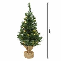 Imperial mini boom LED binnen H 45cm 10 lights groen/warm wit, Led kerstverlichting - afbeelding 4