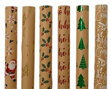 Inpakpapier pakpapier hot stamp fsc mix 70%, bruin/kleur(en), L 150 cm x B 70 cm x H 0,01 cm