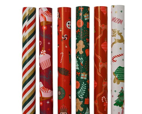 Inpakpapier papier, assortie, L 200 cm x B 70 cm x H 0,01 cm
