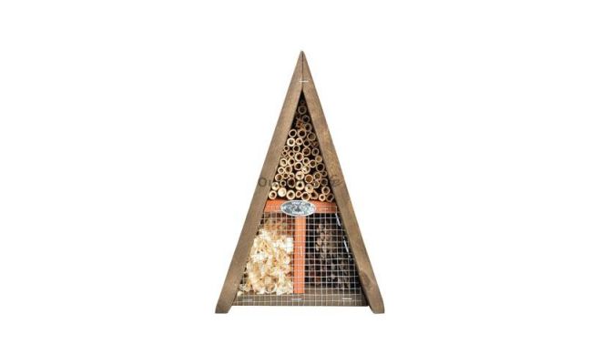 Insectenhotel, hout, l 18.7 cm, b 17.2 cm, h 28.2 cm