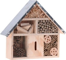 insectenhotel hout metalen dak, 295x88x280MM - afbeelding 6