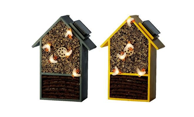 Insecthuis hout solar l9b23h31cm a2