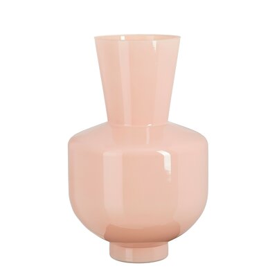 Judy vaas glas roze - H45 x Ø28 cm - afbeelding 1