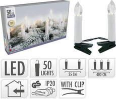 kaarsenboomverlichting 50 led warm wit indoor - afbeelding 2