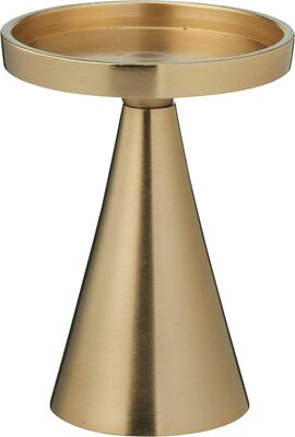 kandelaar voor stompkaars 13 cm goud