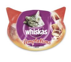 Kattenvoer, Whiskas Temptations, rundvlees, 60 gram - afbeelding 1