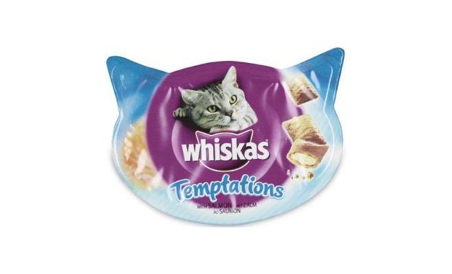 Kattenvoer, Whiskas Temptations, zalm, 60 gram - afbeelding 1