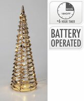 kegel 40 cm goud micro led - afbeelding 2