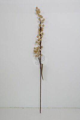 kerst bessentak 75cm goud - afbeelding 1