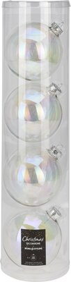 kerstbal 10cm irridescent