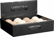 kerstbal 8 cm kleuren - afbeelding 1