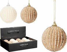 kerstbal 8 cm kleuren - afbeelding 2
