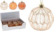 kerstbal 8cm, per stuk