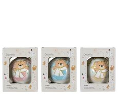 Kerstbal glas, D 10 cm, per stuk - afbeelding 1