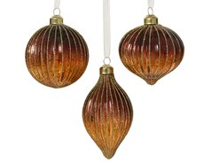 Kerstbal glas, D 8 cm, per stuk
