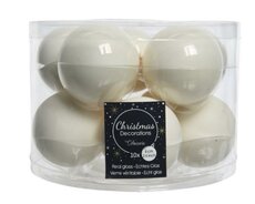 Kerstbal glas, mix, D 6 cm, Wolwit - afbeelding 2