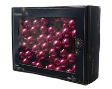 Kerstbal glas, draad, D 3 cm, 144 stuks, Granaat appel