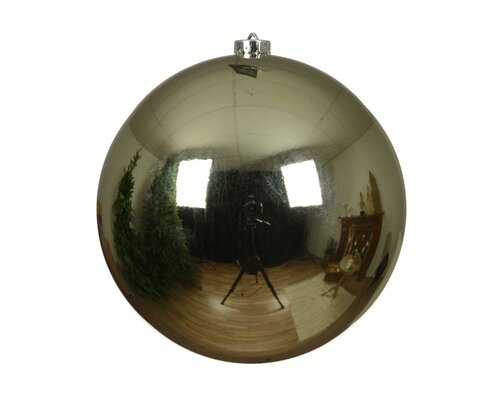 Kerstbal kunststof D 14 cm, glans, Rozemarijn
