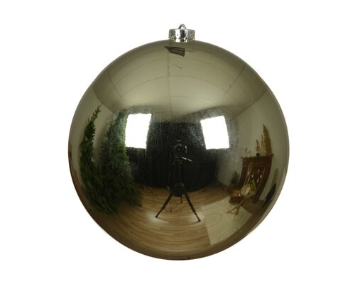 Kerstbal kunststof D 20 cm, glans, Rozemarijn