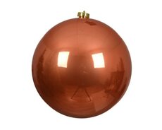 Kerstbal kunststof D 20cm, glans, Pompoen