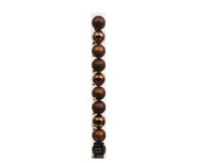 Kerstbal kunststof D 6cm mix Espresso 10 stuks - afbeelding 6