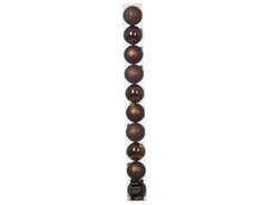 Kerstbal kunststof D 6cm mix Espresso 10 stuks - afbeelding 3
