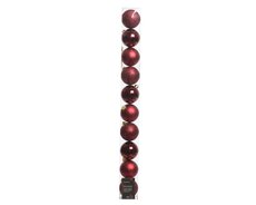 Kerstbal kunststof D 6cm mix Ossenbloed 10 stuks - afbeelding 5
