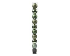 Kerstbal kunststof D 6cm mix Rozemarijn 10 stuks
