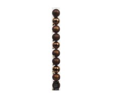 Kerstbal polystyreen sh-m-glitter mix, espresso, Ø 6 cm, 10 stuks - afbeelding 1