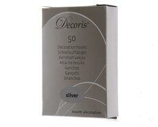 Kerstbalhaakjes, zilver, 50 stuks - afbeelding 5