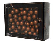 Kerstballen op draad glas matt, espresso, Ø 2,5 cm