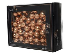 Kerstballen op draad glas shiny, brandy, Ø 2,5 cm