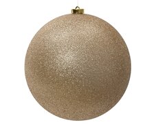 Kerstballen polystyreen glitter, parel, Ø 14 cm