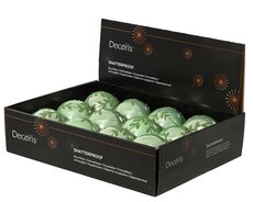 Kerstballen polystyreen pearl, mintgroen, Ø 8 cm, keuze uit 1 stuks - afbeelding 2