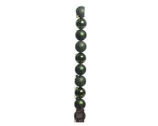 Kerstballen polystyreen shiny, matt, glitter mix, dennengroen, Ø 6 cm, 10 stuks - afbeelding 1