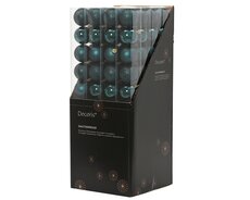 Kerstballen polystyreen shiny-matt-glitter mix, Emerald, Ø 6 cm, 10 stuks - afbeelding 3