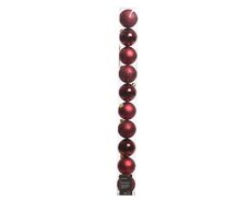 Kerstballen polystyreen shiny, matt, glitter mix, ossenbloed, Ø 6 cm, 10 stuks